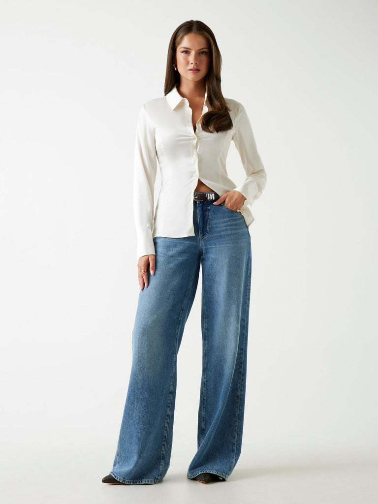 GUESS NEW LS FERNANDA CORSET SHIRT