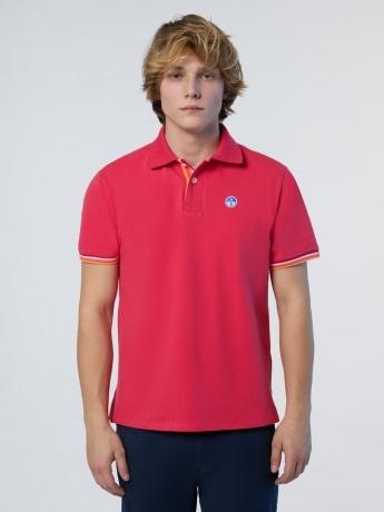 NORTH SAILS POLO SHORT SLEEVE W/STRIPED ON PLACKET