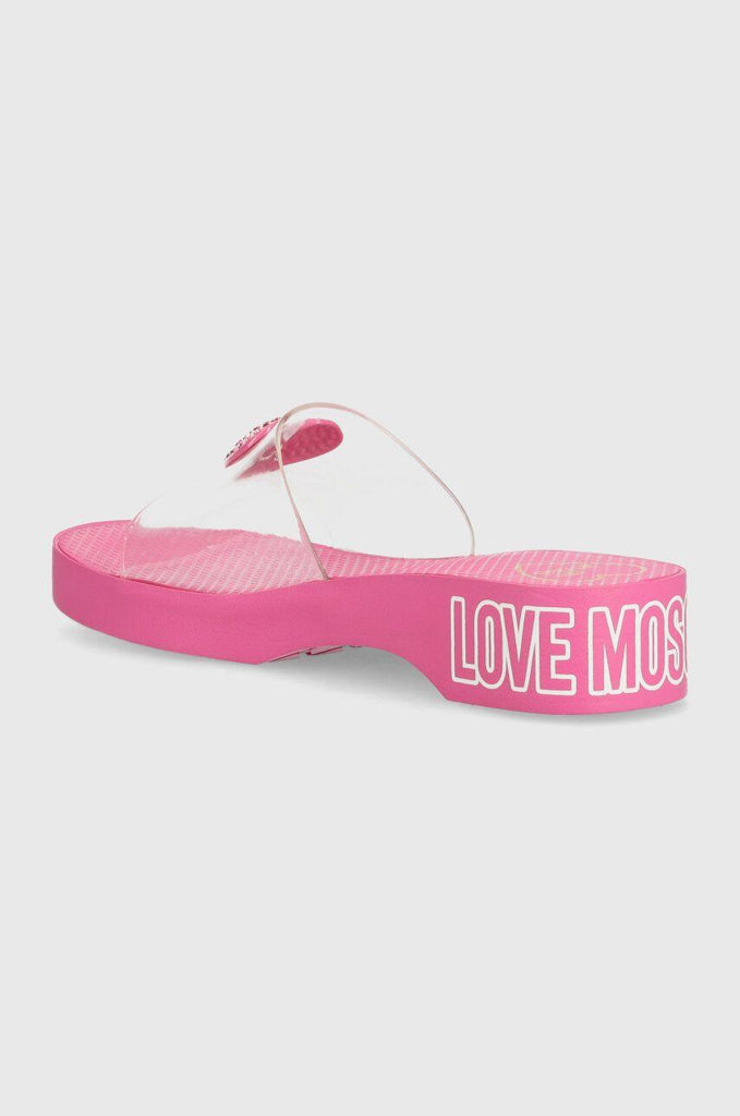 LOVE MOSCHINO SABOTD.EVA45 GOMMA TRASP/FUXIA