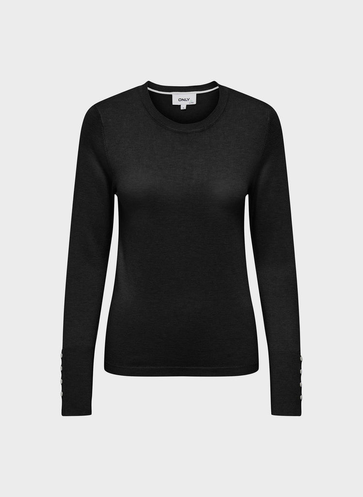 ONLY ONLJULIE LIFE LS BUTTON O-NECK CC KNT