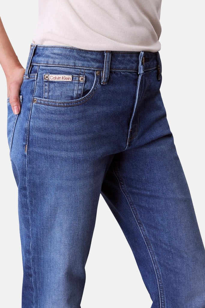 CALVIN KLEIN JEANS MID RISE SLIM INDIGO