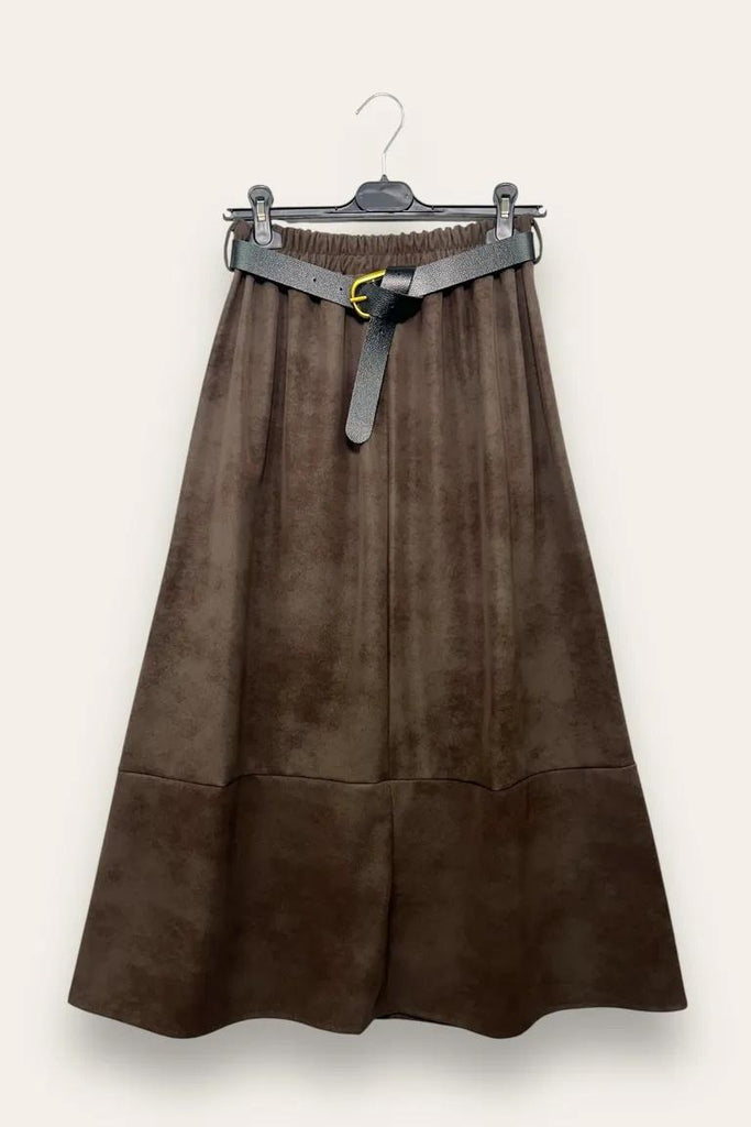 LOVEme Gonna midi in ecopelle cerata