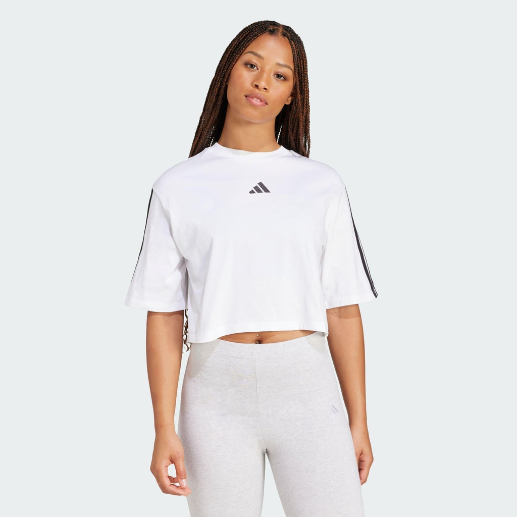 ADIDAS W 3S SJ TLR T       WHITE/BLACK