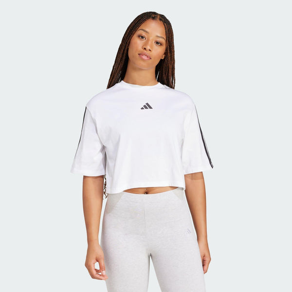 ADIDAS W 3S SJ TLR T       WHITE/BLACK
