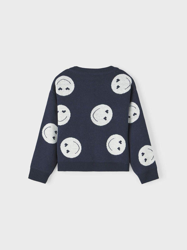 NAME.IT NKFKANDAO LS SHORT O-NECK KNIT