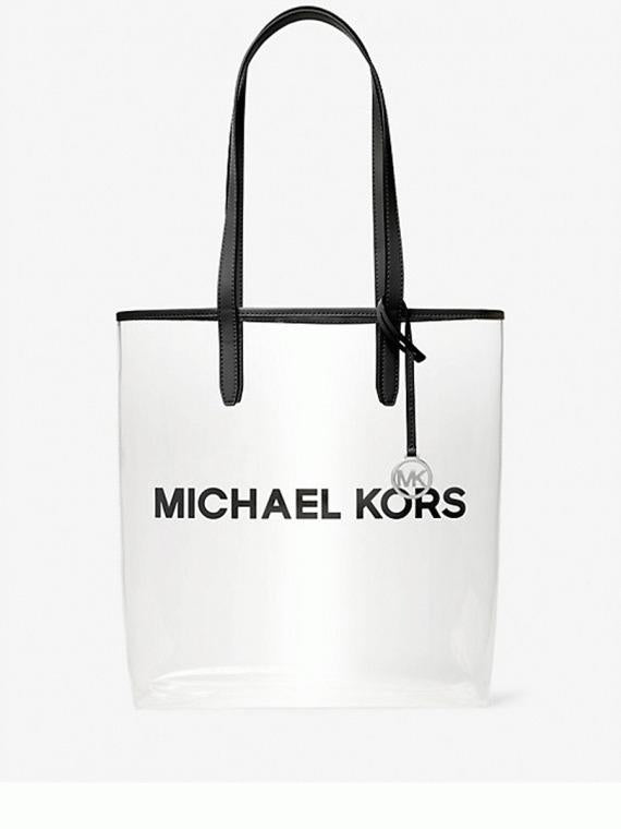 MICHAEL KORS LG NS TOTE CLEAR VINYL TOTE