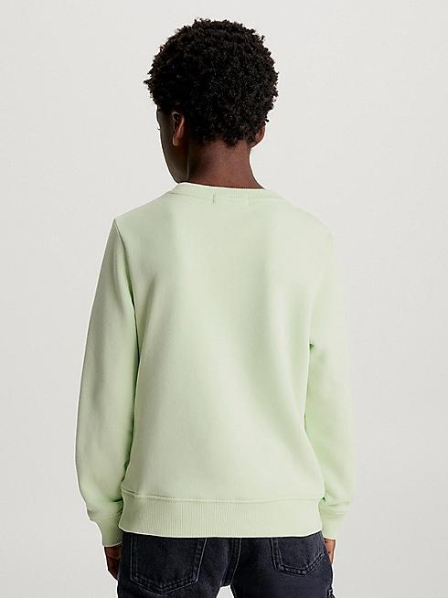 CALVIN KLEIN JEANS MONOGRAM MINI BADGE CREWNECK