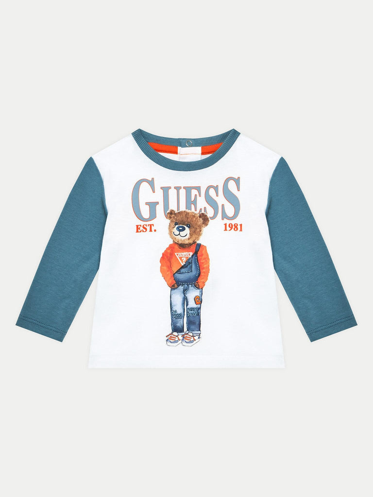 GUESS SET LS T-SHIRT+KNITD