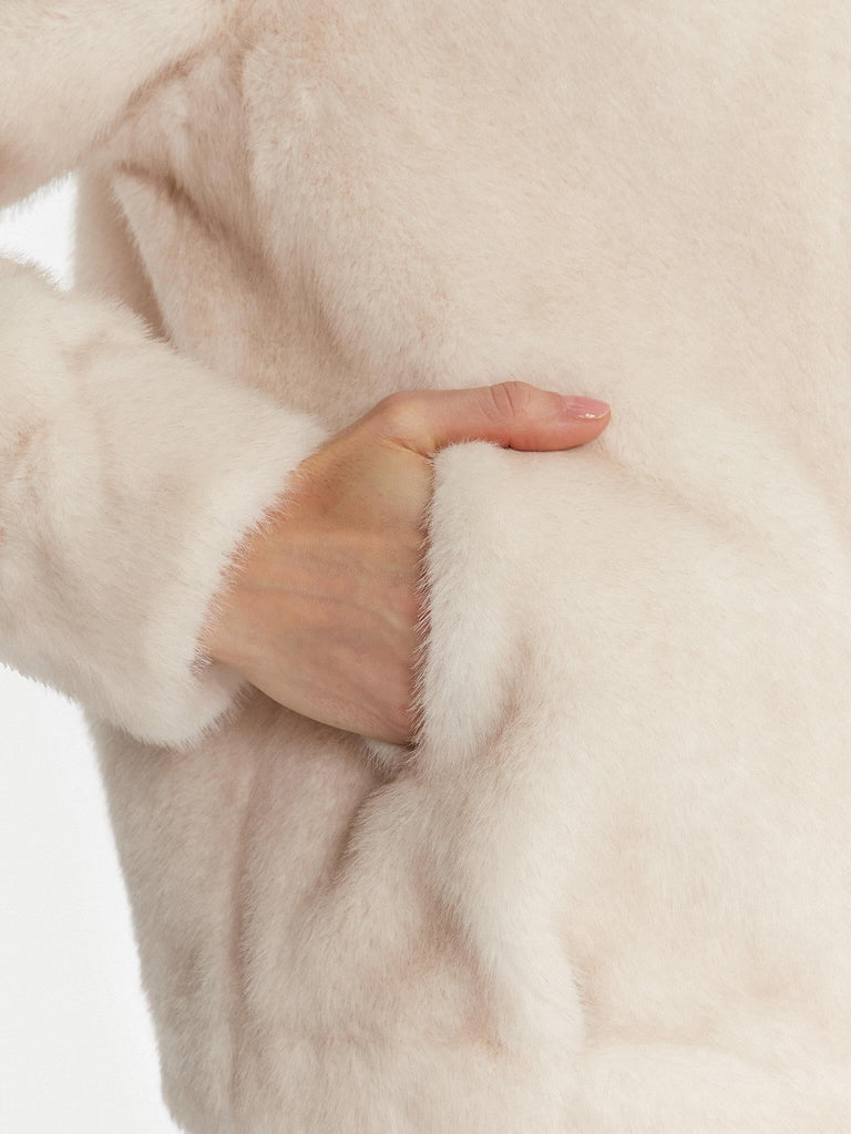 GUESS LUNA FAUX FUR JACKET