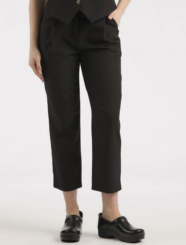 YES ZEE PANTALONE DONNA MORBIDO CON PINCES