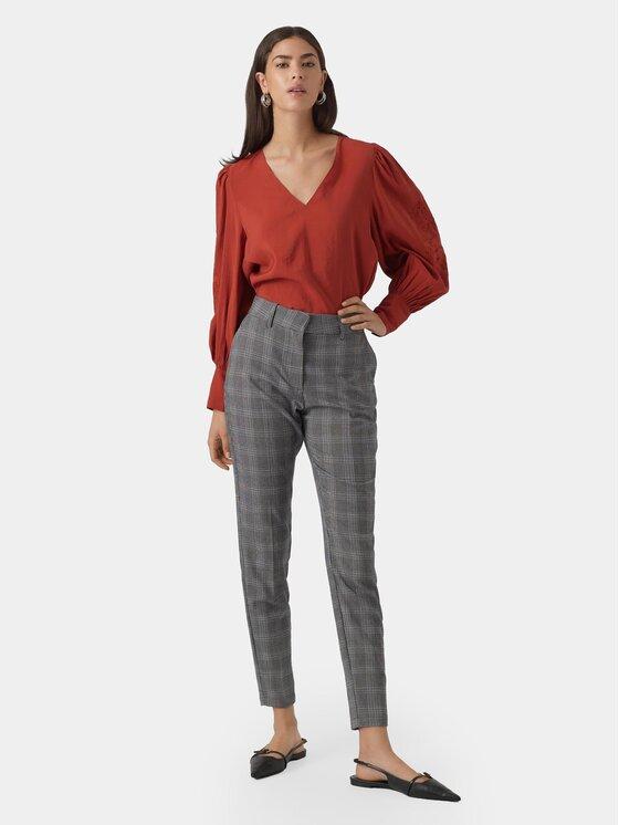 VERO MODA VMMALIN HR TAPERED CHECK PANT