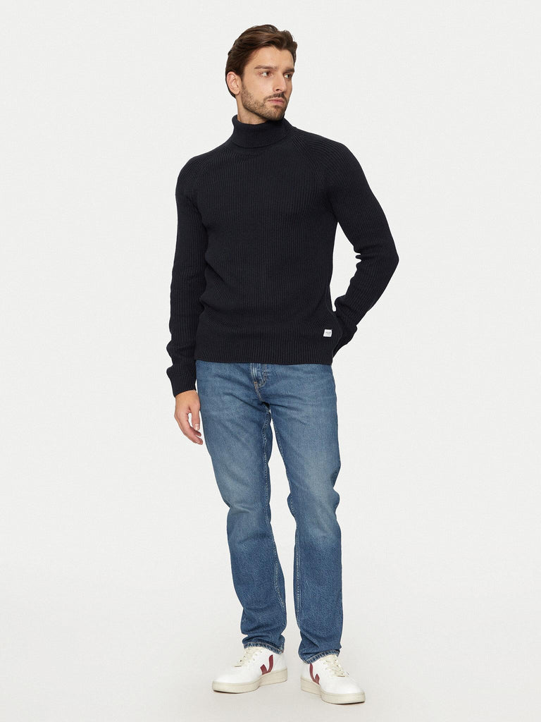 JACK AND JONES JJPANNEL KNIT ROLL NECK AW24