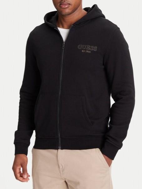 GUESS BASIC HOODIE ZIP SWEATSHIRT