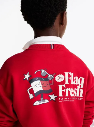 TOMMY HILFIGER FUN FLAG SWEATSHIRT