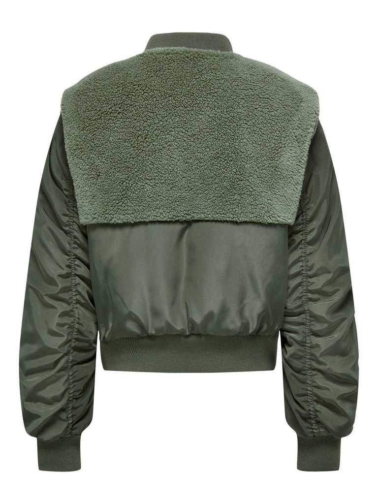 ONLY KIDS KOGEMMY NYLON FLEECE MIX BOMBER CP OTW