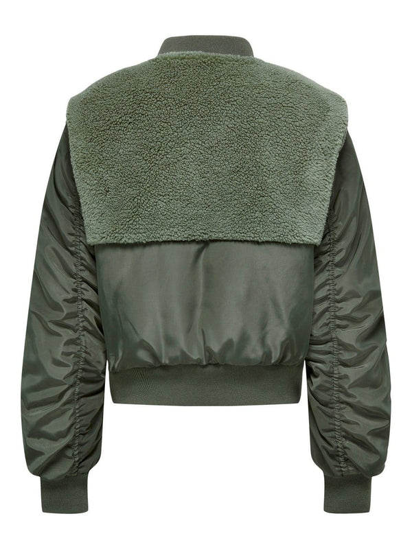 ONLY KIDS KOGEMMY NYLON FLEECE MIX BOMBER CP OTW