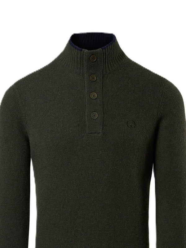 NORTH SAILS HALF BUTTON 7GG KNITWEAR