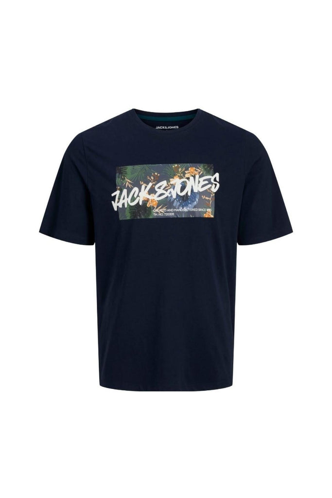 JACK AND JONES JJHAWAII SHAPE TEE SS CREW NECK LN