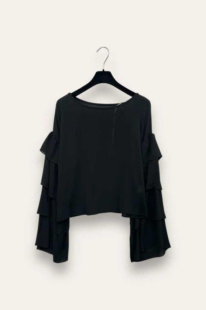 LOVEme Blusa con maniche a balze