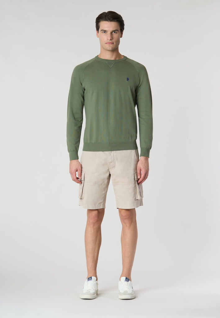 U.S. POLO ASSN LIN - PULLOVER RAGLAN CROW NECK