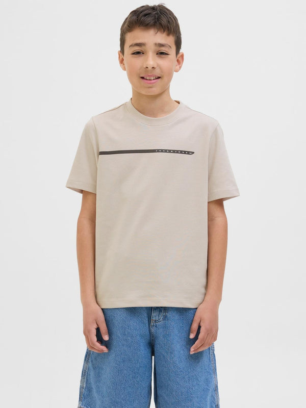 JACK JONES KIDS JCOFUSION FULL BRANDING TEE SS CRE JNR