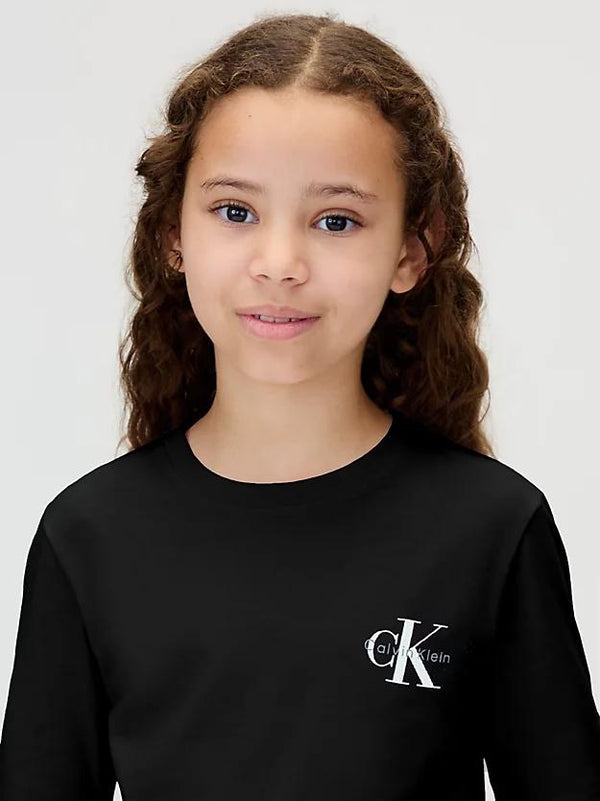 CALVIN KLEIN CHEST MONOLOGO LS T-SHIRT