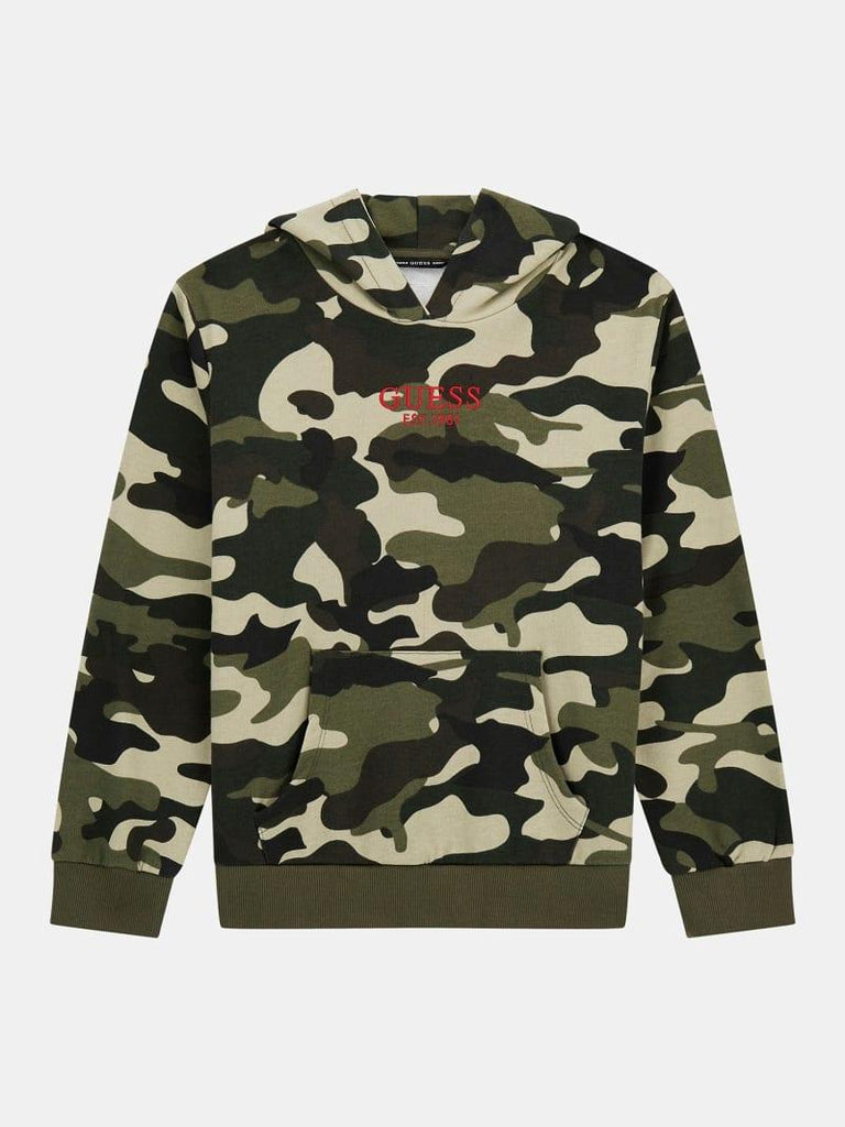 GUESS HOODED LS ACTIVE TOP
