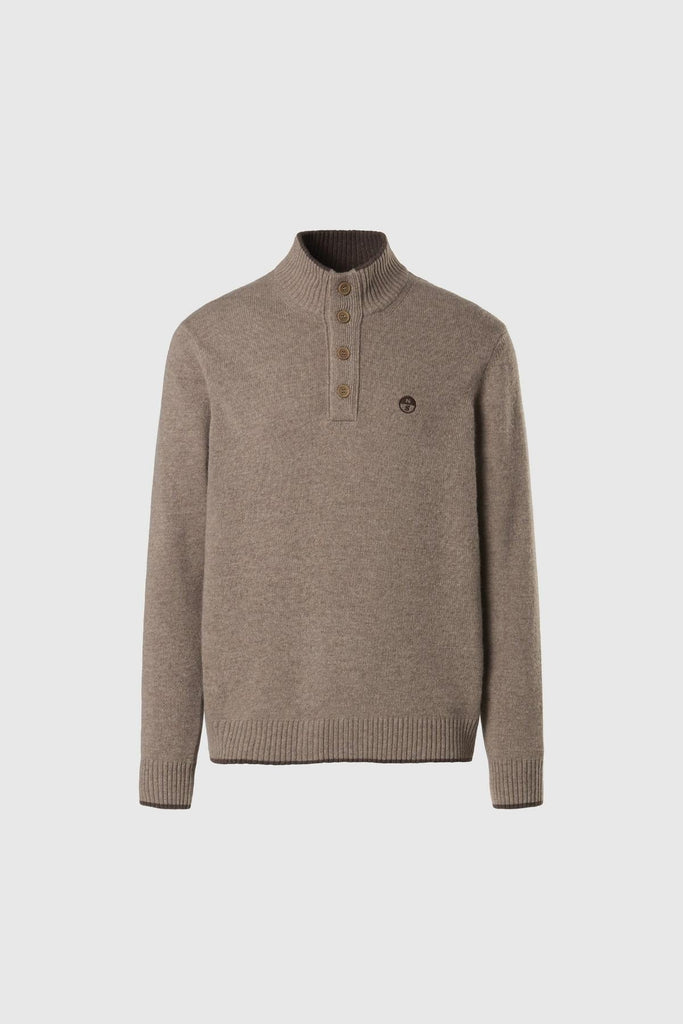 NORTH SAILS HALF BUTTONS 7GG  KNITWEAR