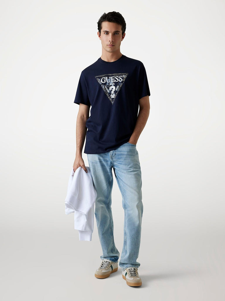 GUESS SS CN GUESS TRIANGLE TEE