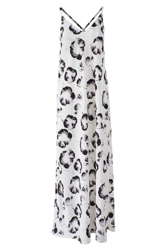YES ZEE ABITO DONNA LUNGO CON SPALLINE INCROCIATE