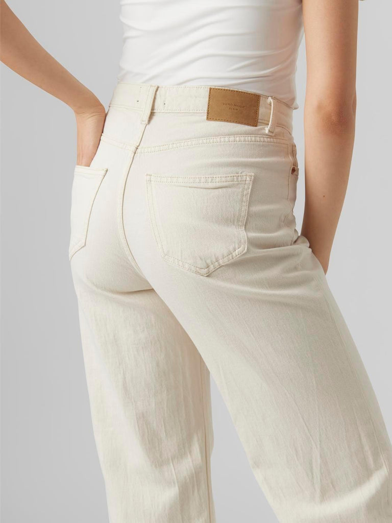 VERO MODA VMTESSA HR WIDE JEANS ECRU GA