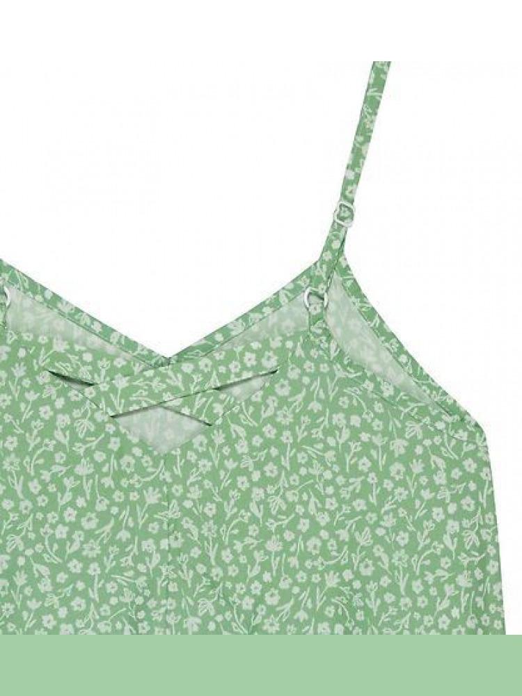 CALVIN KLEIN JEANS FLOWER AOP STRAP TOP