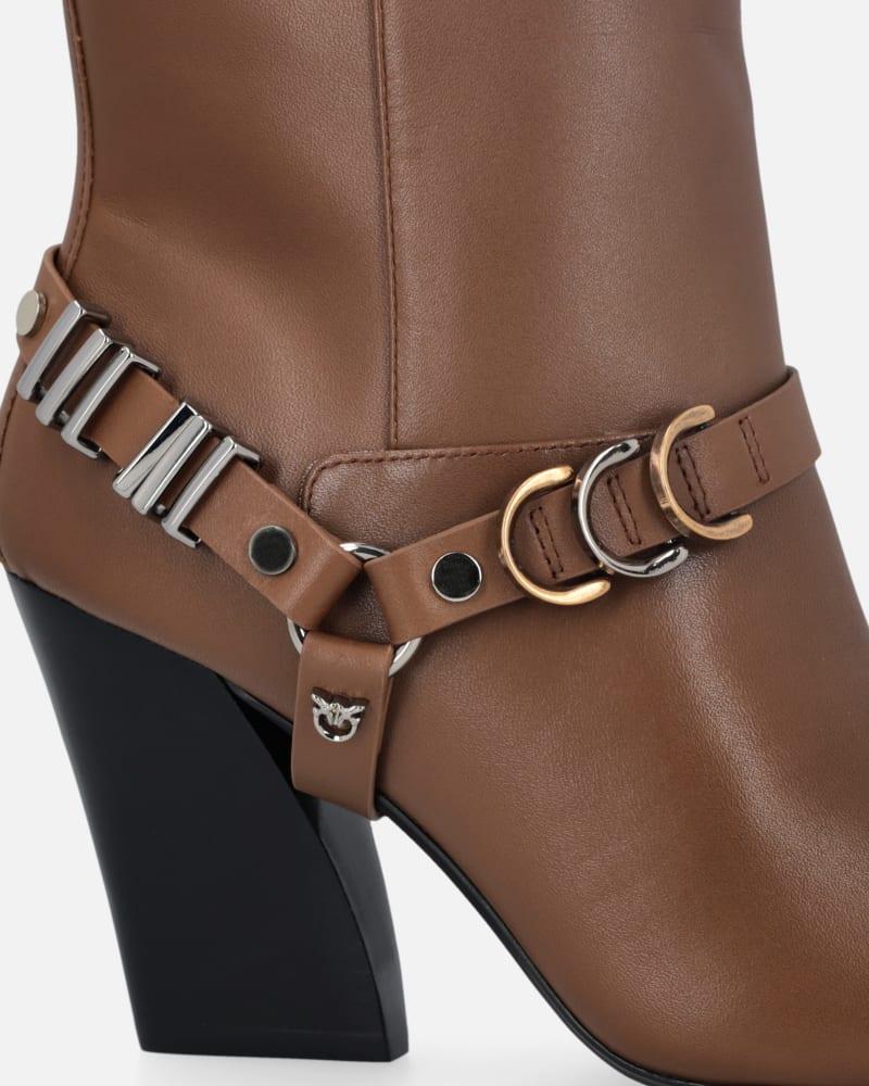 PINKO VIOLA 02 - ANKLE BOOT CALF LEATHER