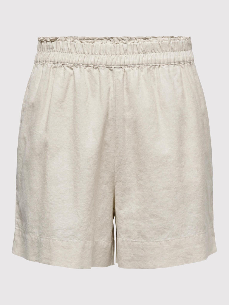 ONLY ONLTOKYO HW LINEN BLEND SHORTS PNT NOOS