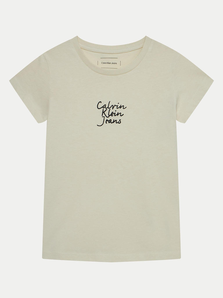 CALVIN KLEIN JEANS HANDWRITING LOGO SS SLIM T-SHI