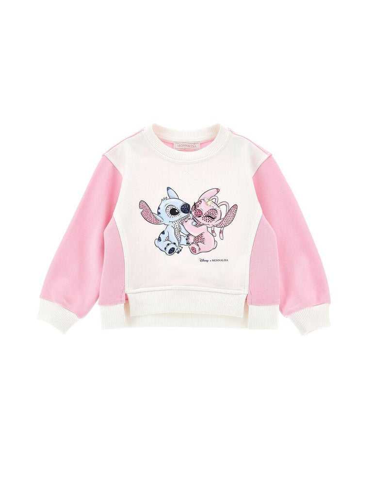 MONNALISA FELPA CREW NECK FELPA COT