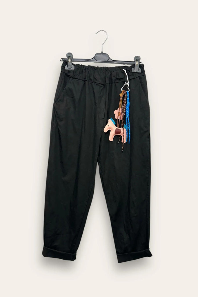 LOVEme Pantalone morbido con gadget portachiavi, elastico in vita