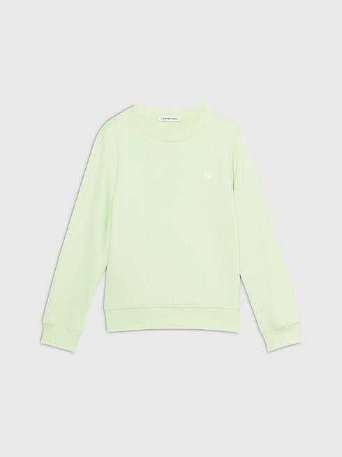 CALVIN KLEIN JEANS MONOGRAM MINI BADGE CREWNECK