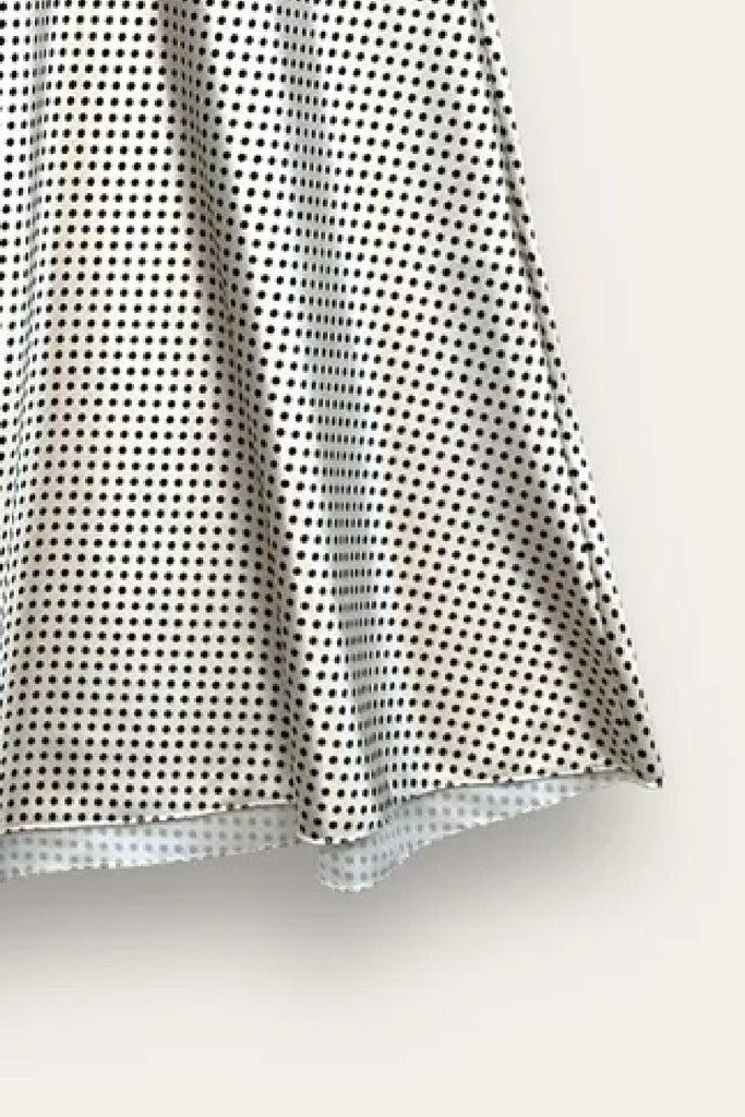 LOVEme Gonna midi a pois con elastico in vita