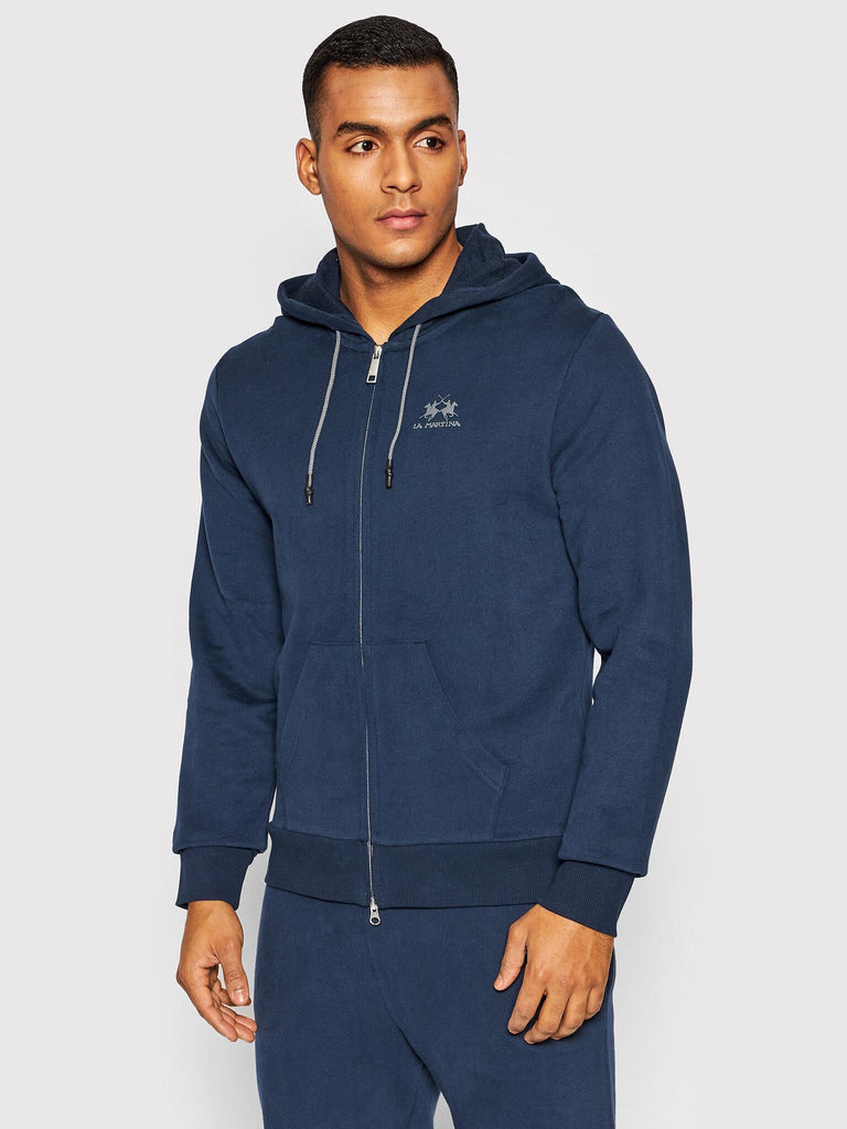 LA MARTINA MAN FLEECE FULL ZIP HOODED COT