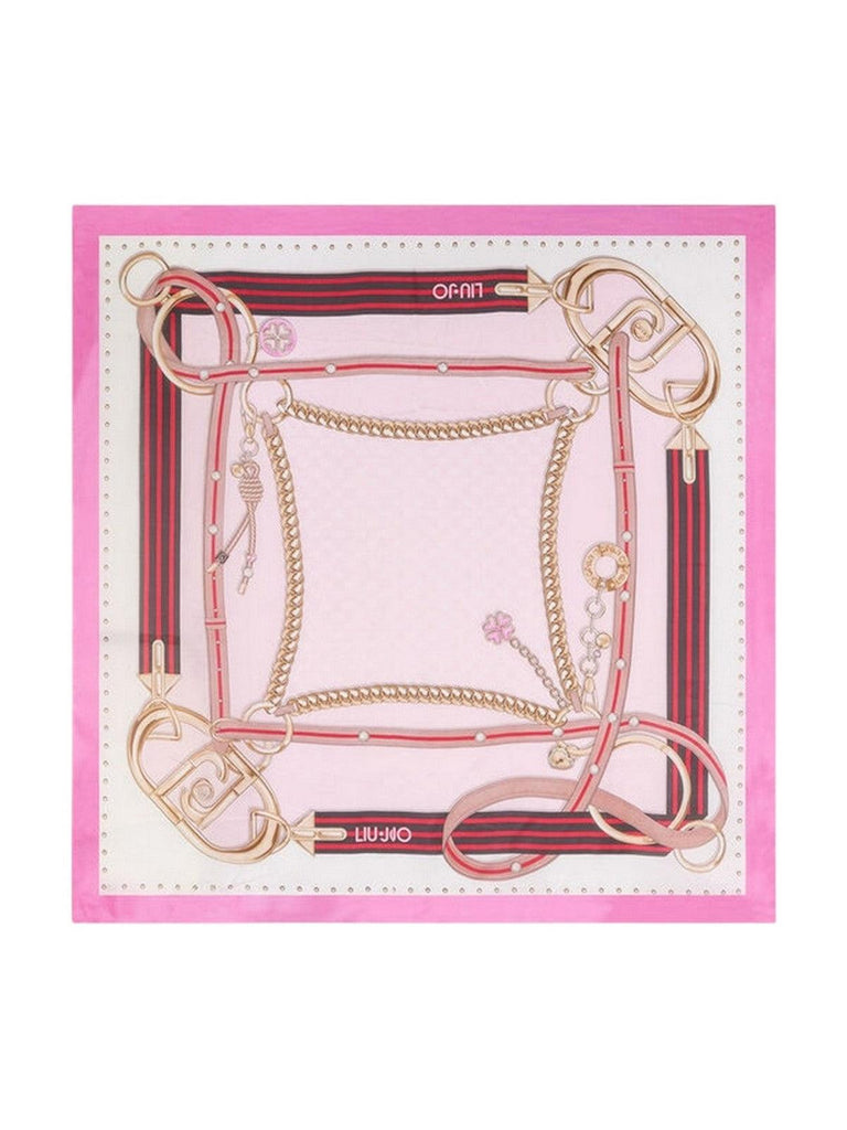 LIU JO ECS FOULARD STRIPED TAPE 120X