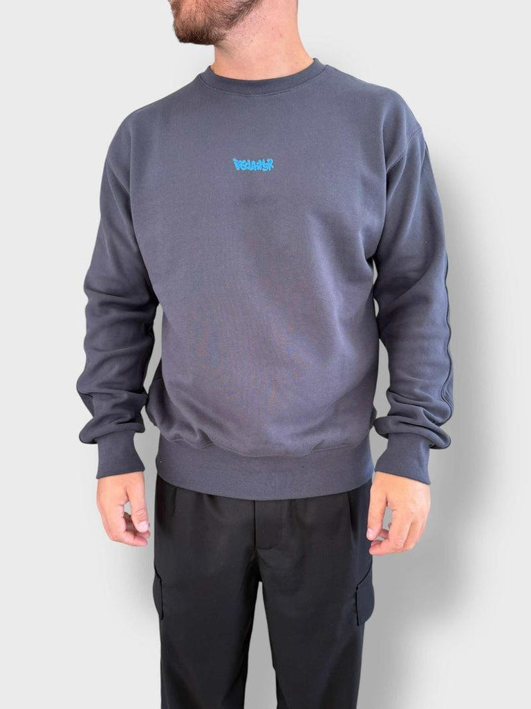 DISCLAIMER MAGLIA UOMO GIROCOLLO IN FELPA