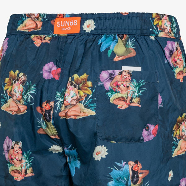 SUN68 SWIM PANT MEDIUM PRINT