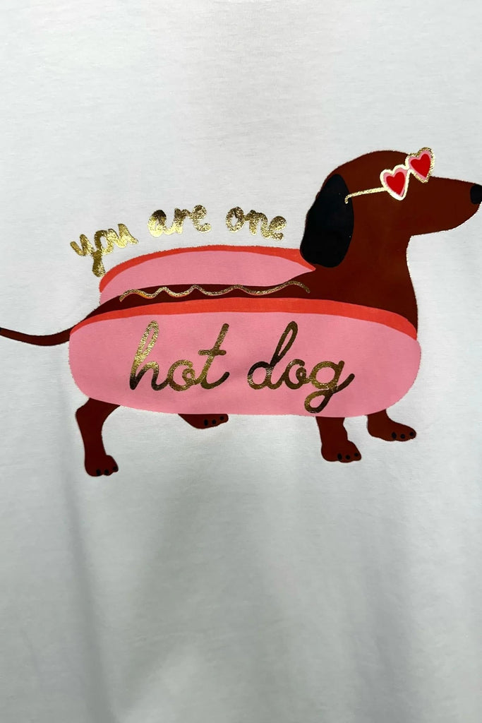LOVEme T-shirt con bassotto 