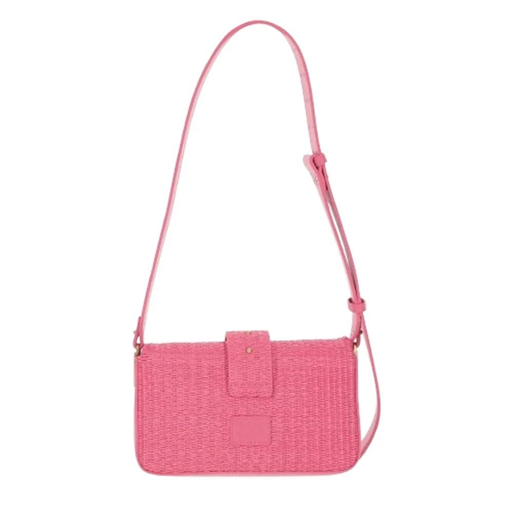 PINKO LOVE ONE MINI SLOUCHY FL RAFIA