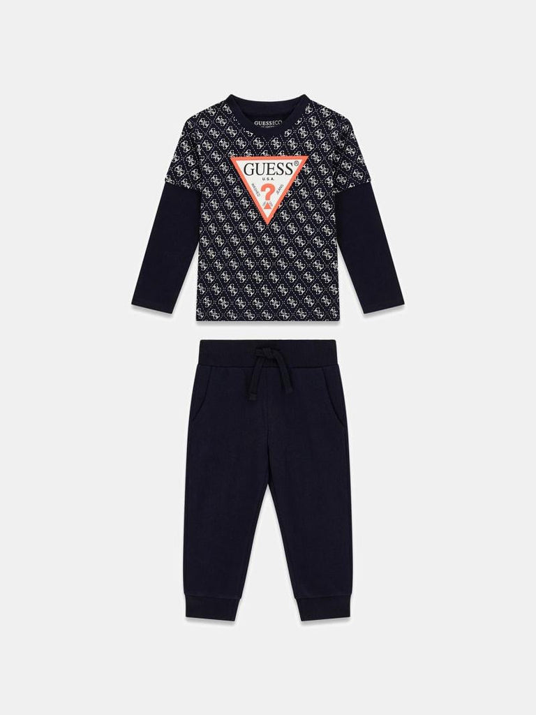 GUESS SET LS T-SHIRT+ACTIVE PANTS