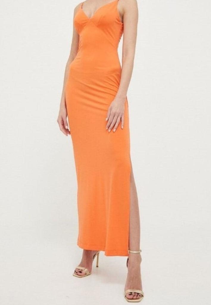 GUESS MICRO STRAPS RAMSHA LONG DRESS