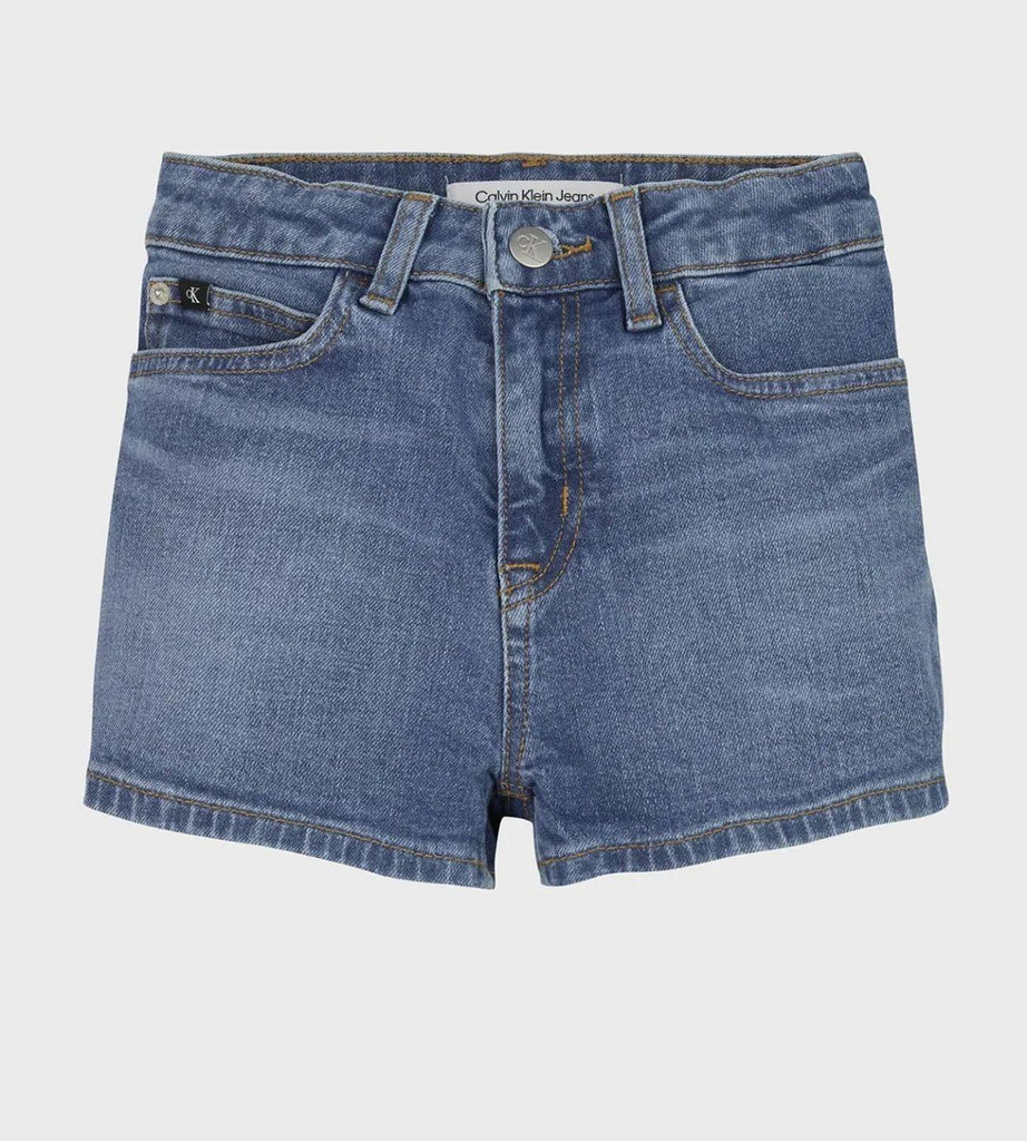 CALVIN KLEIN JEANS MID BLUE HR RELAXED SHORTS