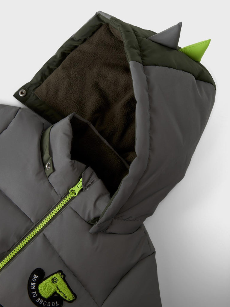 NAME.IT NMMMORTEN PUFFER JACKET DINO DETAIL1