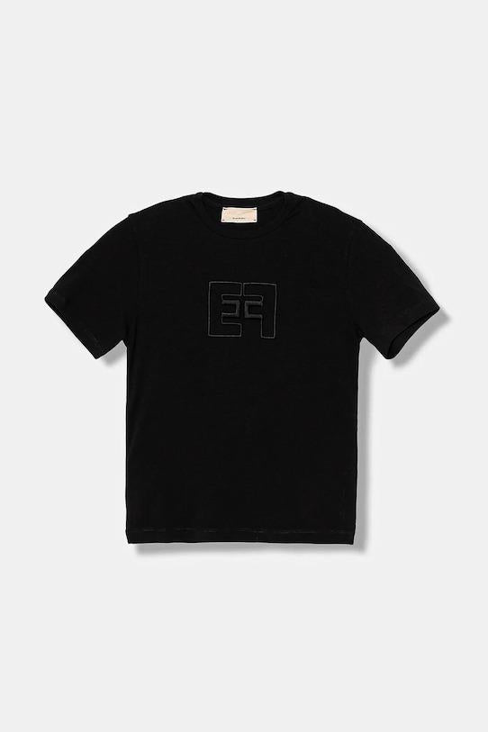 ELISABETTA FRANCHI La Mia Bambina T-SHIRT M/C CON RICAMO EF